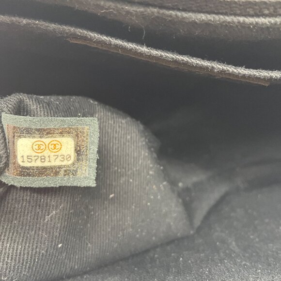 Chanel Tan / Black 2011 Raffia Flap Bag - Picture 14 of 15